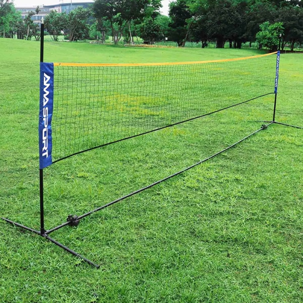 Bärbart hopfällbart badmintonnät inomhus utomhussportnät 3.1m