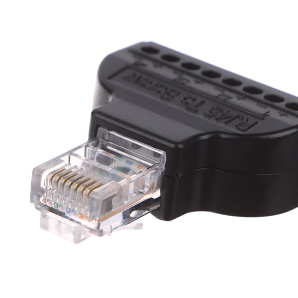 RJ45 Hane Till 8 Pin Kabel Nätverkskontakt Ethernet Digital Internet