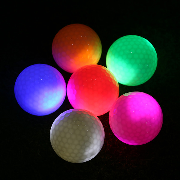 1st LED-golfbollar för Night Glow in The Dark-golfboll Random Color