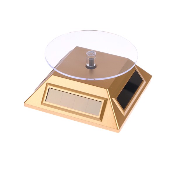 Smycken Watch Ring Telefon Display Stand 360 Roterande skivspelare Gold