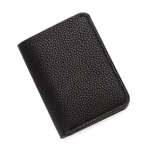 Pu-läderplånbok Körkortshållare Black