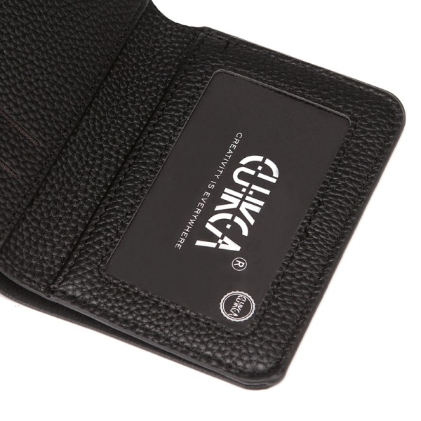Pu-läderplånbok Körkortshållare Black