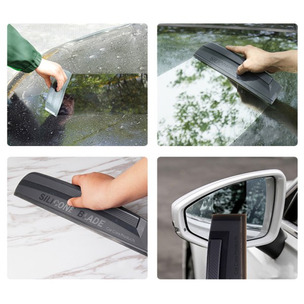 Skrapfri silikon Handy Squeegee Car Wrap Tool Black