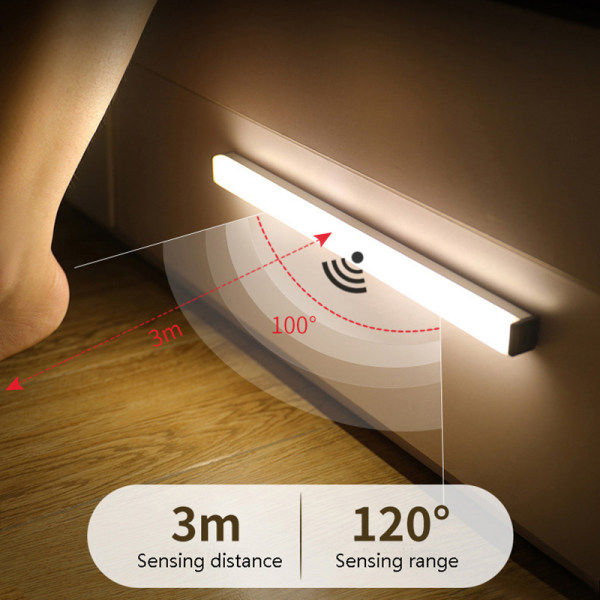 Motion Sensing Night Light LED-ljus under skåp C