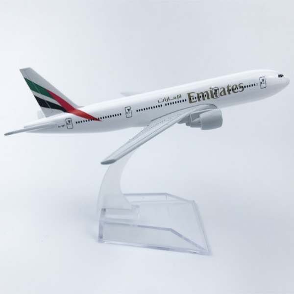 Skala 1:400 metallflygplan Replica Emirates Airlines777 modell