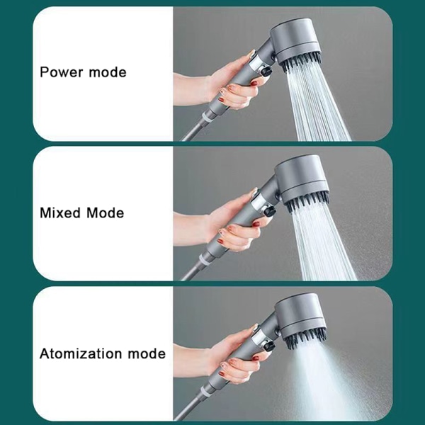 Vattentrycksförstärkare för dusch Gray