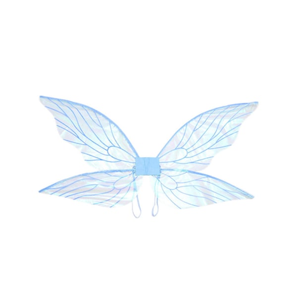 Fairy Elf Princess Angel Wings Party Cosplay Kostymer Blue