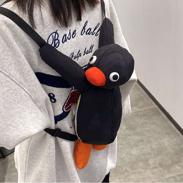 Cartoon Funny e Cuddle Penguin Backpack Mini Bags