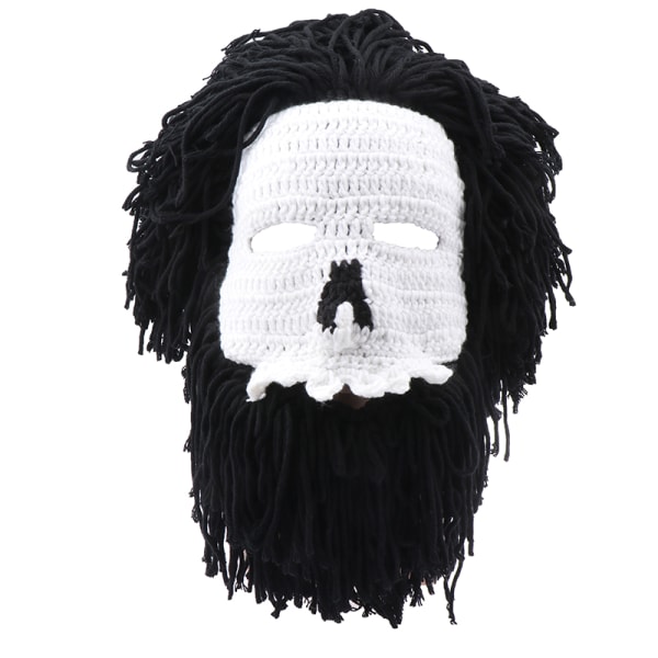 1st Crazy Skull Savage Winter Warm Mask Hat Stickad Wool Cap