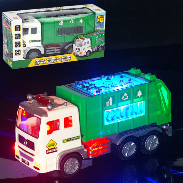 Elektrisk brandbil barnleksak med ljus och ljud B