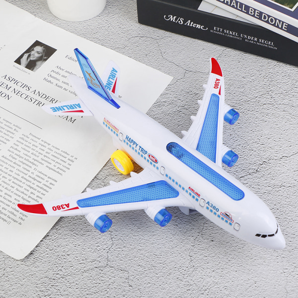 Elektriska flygplan leksaker modell med ljus och ljud barn leksak