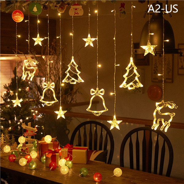 LED Star Moon Gardin Fairy Lights Garland String Lights A1