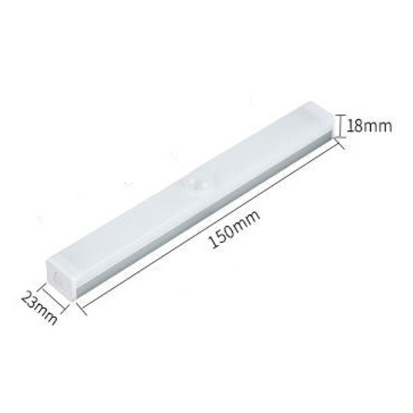 Trådlös USB uppladdningsbar rörelsesensorlampa warm white 10cm