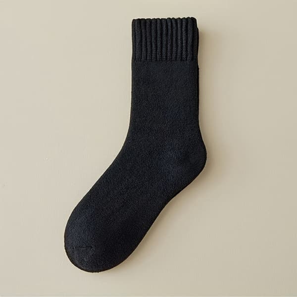 6-pack herrsockor för vintern, värmande black