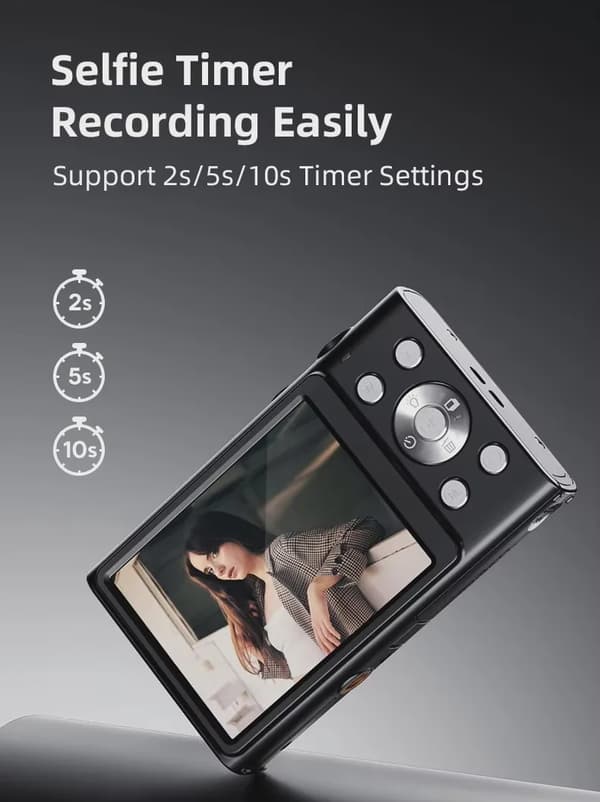 Digital kamera 4K 48 MP white camera+32GB memory card