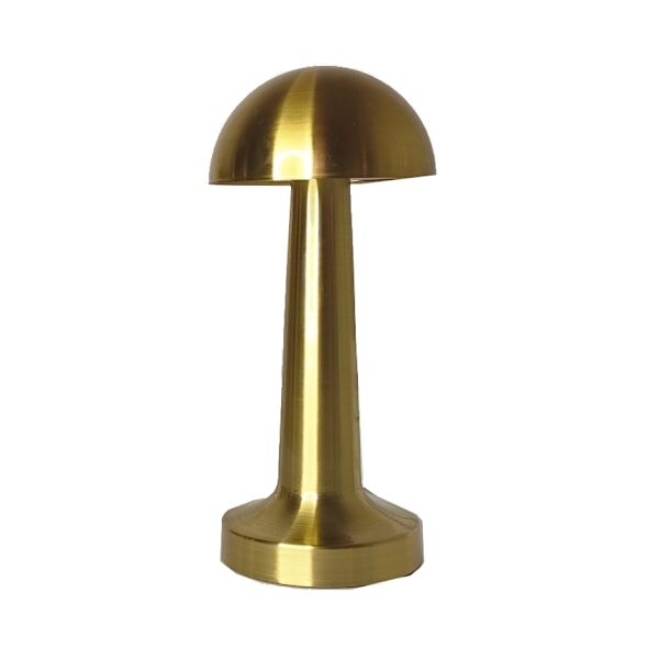 Touchstyrd sladdlös LED-bordslampa i guld Gold mushroom