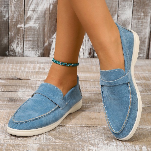 Casual damskor loafers blue Euro 36