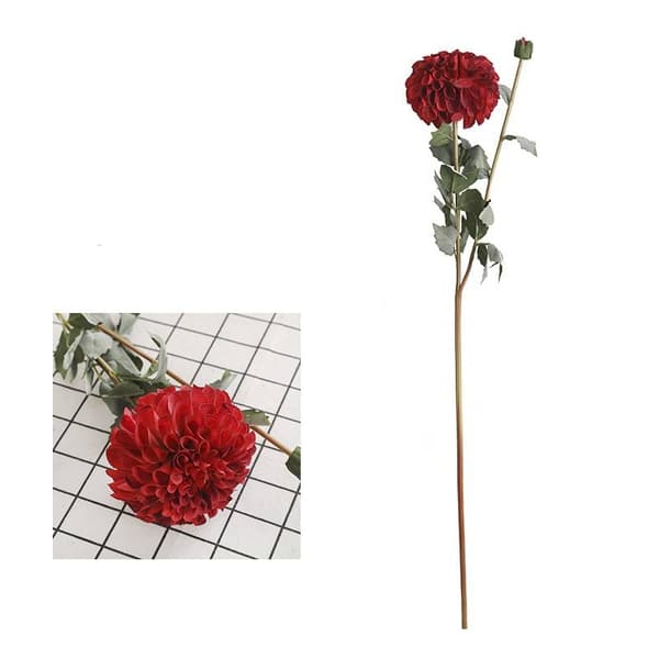 Konstgjorda prästkrageblommor – 2-pack red