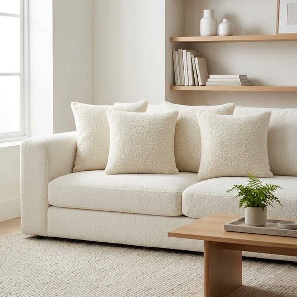 Mjukt och fluffigt kuddfodral i fleece grey