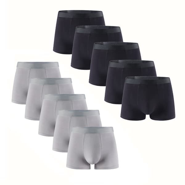 Herrboxers i bambufiber - 10-pack 10pack black 3XL