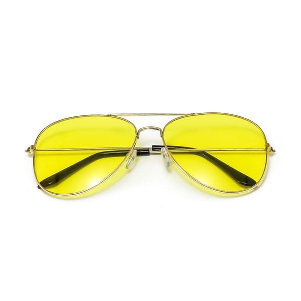 Night view driving glasses yellow 1pcs