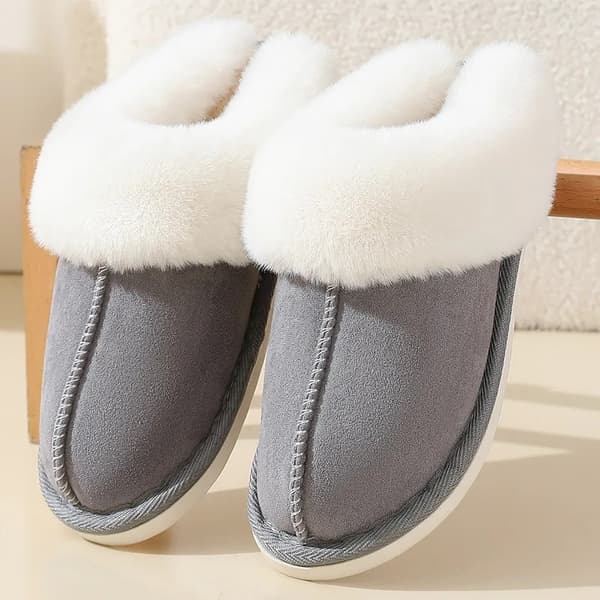 Varmfodrade innetofflor - unisex mjuka tofflor brown EU 41-42