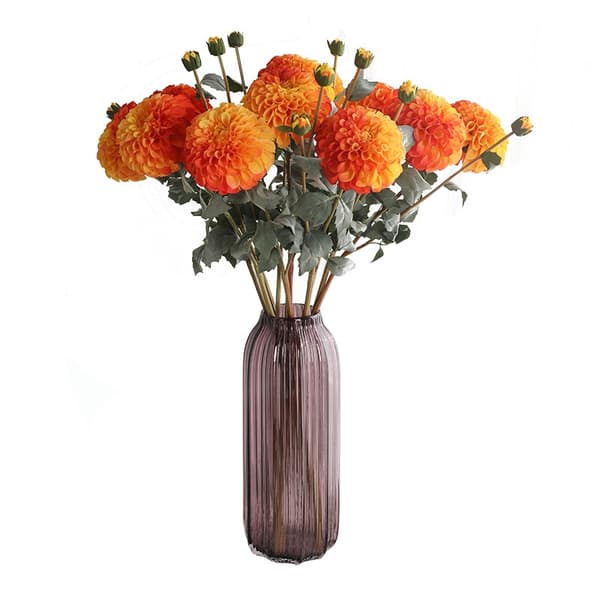 Konstgjorda dahlia bukett – 2-pack orange