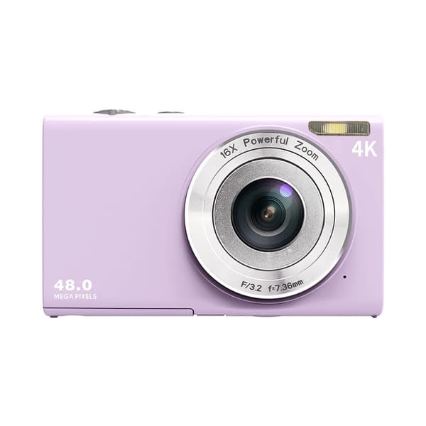 Digital kamera 4K 48 MP light purple camera only