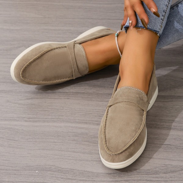 Casual damskor loafers khaki Euro 40