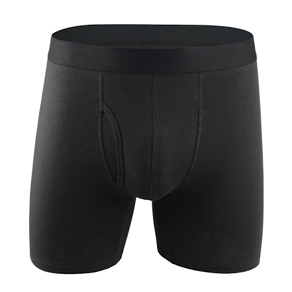 Bekväma långa boxershorts - 3pack svart Black Euro 2XL