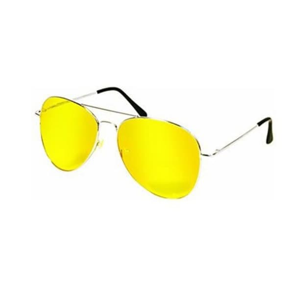 Night view driving glasses yellow 1pcs