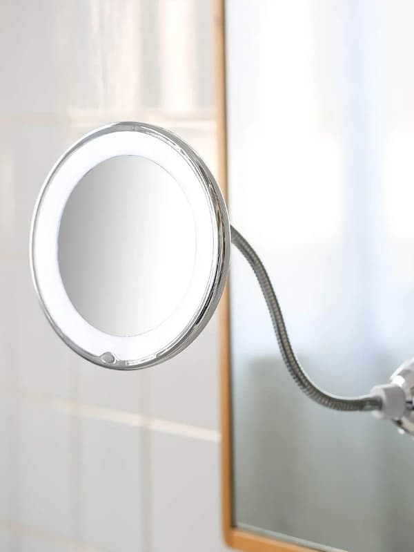 LED-sminkspegel med förstoringsglas och flexibel hals S
