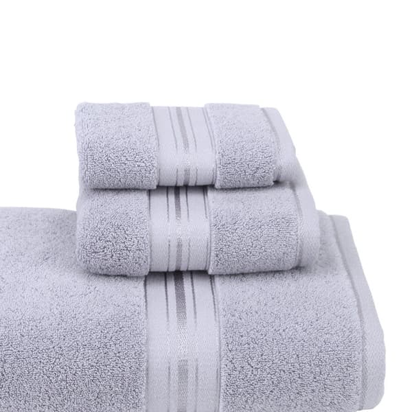 Handduksset i bomull light grey big set