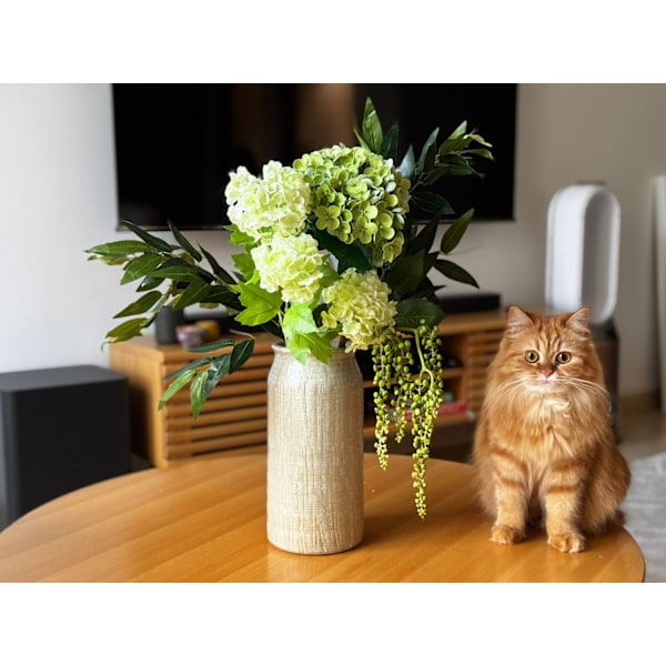 Konstgjord hortensia blomsterbukett green