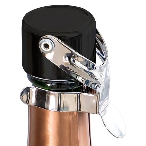 Flaskpropp för vin och champagne, 2-pack black