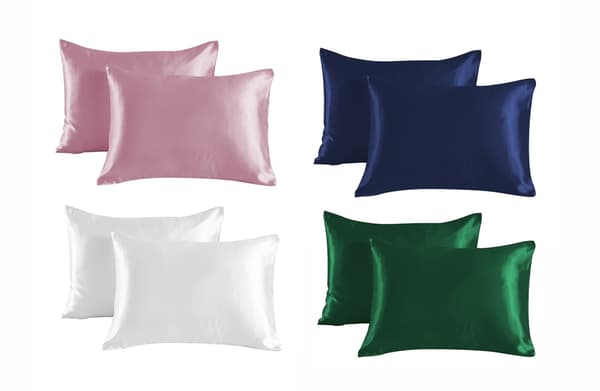 Silkesmjuka örngott - 2-pack Vit 