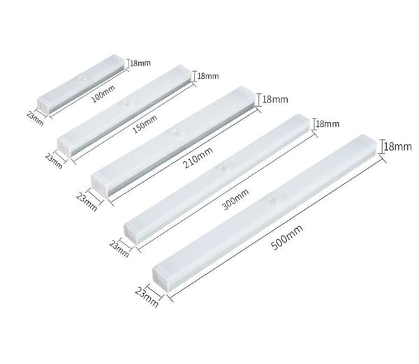 Trådlös USB-uppladdningsbar lampa med rörelsesensor warm white 10cm