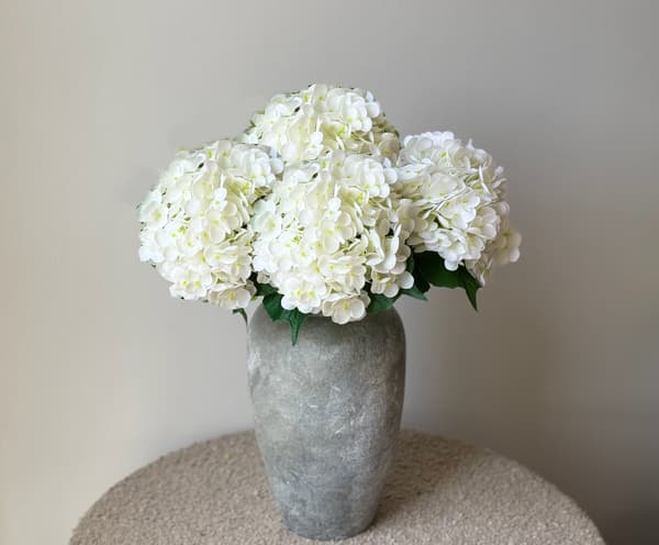 Konstgjorda hortensior, set med 4 blommor 4pcs green