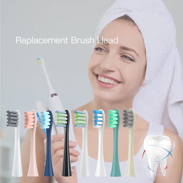Oclean electric brush replacement heads 8-pack grey