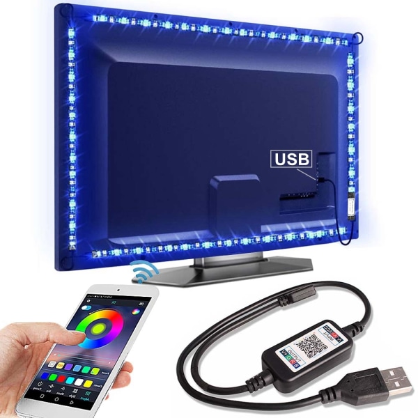 Bluetooth USB TV LED-ljusremsa 1m