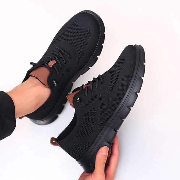 Casual sneakers för män i mesh black