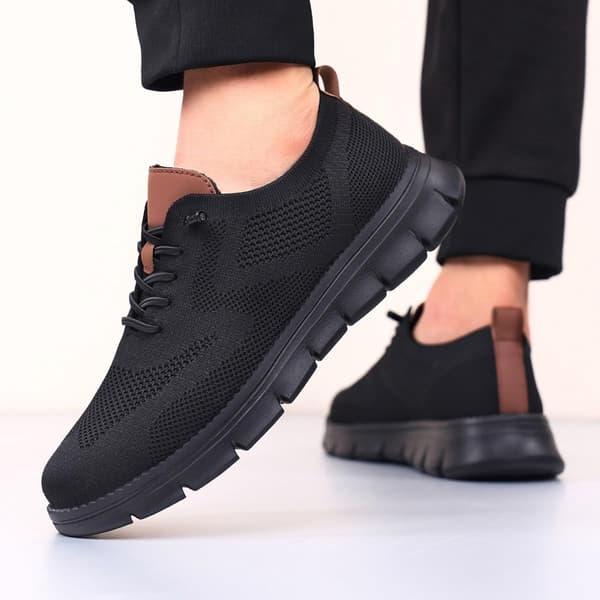Casual sneakers för män i mesh black