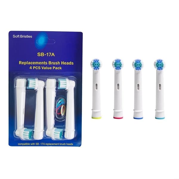 Utbytesborsthuvuden till Oral-B-tandborste – 4-pack