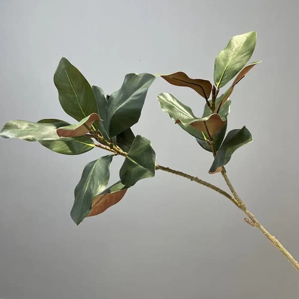 Konstgjord Magnolia Blomkvist Green 2pcs