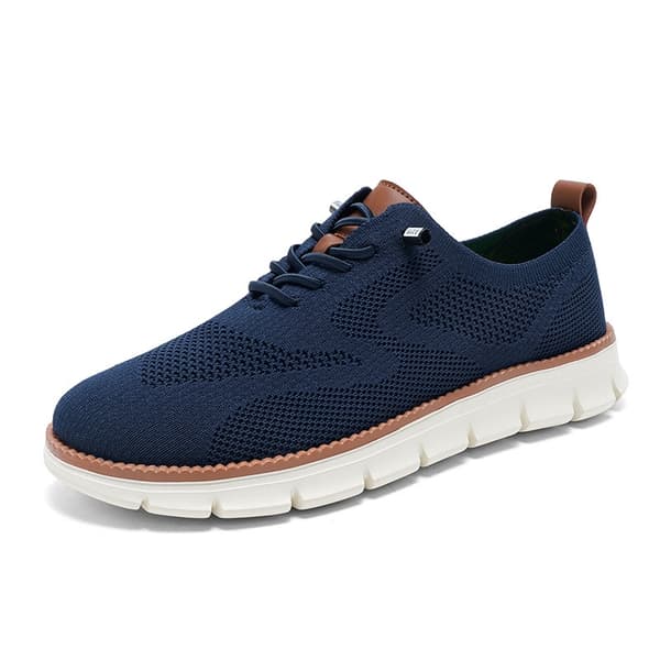 Casual sneakers för män i mesh white