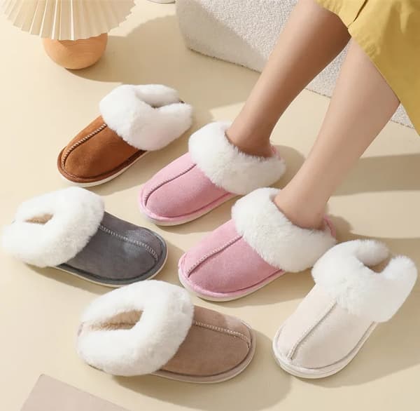 Varmfodrade innetofflor - unisex mjuka tofflor grey EU 39-40