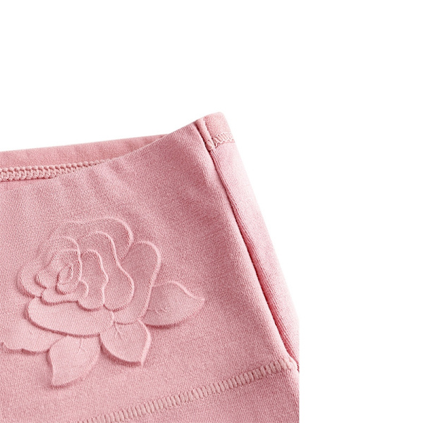 Hög midja rosdetalj damunderkläder - 3pack dammrosa DustyPink Euro S