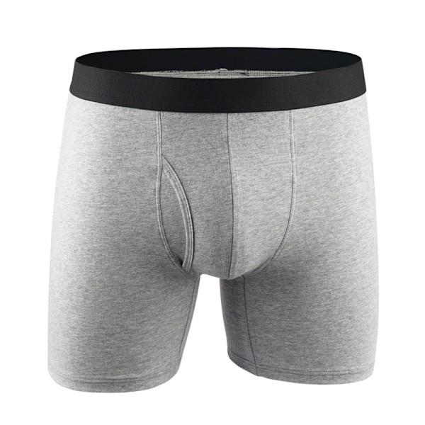 Bekväma långa boxershorts - 3pack grå Grey Euro S