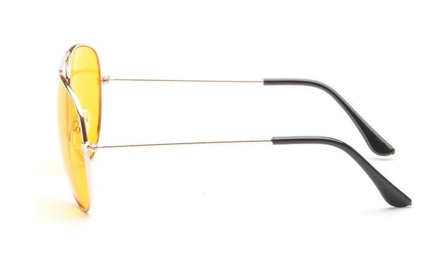 Night view driving glasses yellow 1pcs