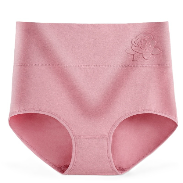 Hög midja rosdetalj damunderkläder - 3pack dammrosa DustyPink Euro M